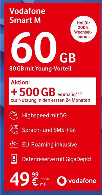 Euronics Vodafone smart m Angebot