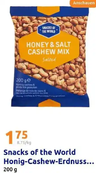 Action Snacks of the World Honig-Cashew-Erdnuss... Angebot