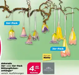 NETTO dekorado 3er- oder 6er-Pack Blütenglöckenanhänger Angebot