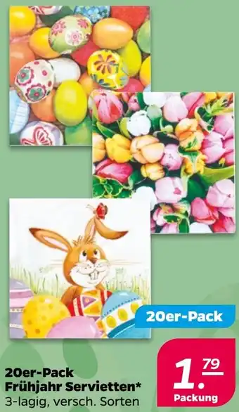 NETTO 20er-Pack Frühjahr Servietten Angebot