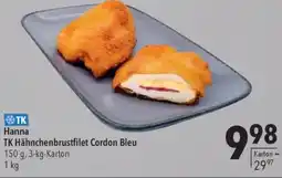 CITTI Markt Hanna TK Hähnchenbrustfilet Cordon Bleu Angebot