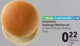 CITTI Markt Lantmännen Hamburger Brötchen pur Angebot