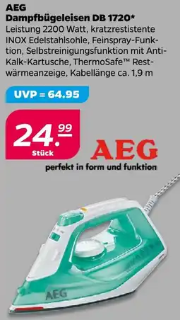 NETTO AEG Dampfbügeleisen DB 1720 Angebot