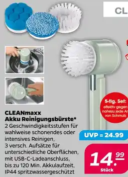 NETTO CLEANmaxx Akku Reinigungsbürste Angebot