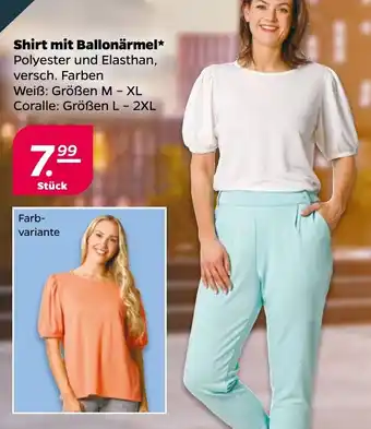 NETTO Shirt mit Ballonärmel Angebot