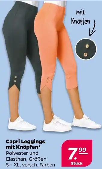 NETTO Capri Leggings mit Knöpfen Angebot