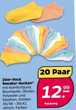 NETTO 20er-Pack Sneaker-Socken Angebot