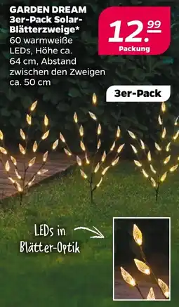 NETTO GARDEN DREAM 3er-Pack Solar Blätterzweige Angebot