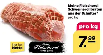 NETTO Meine Fleischerei Schweinerollbraten aus der Schulter Angebot