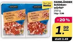 NETTO FARMLÄNDER Schinkenwürfel Angebot