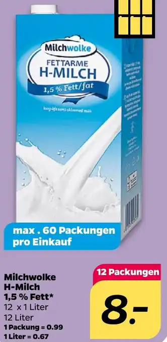 NETTO Milchwolke H-Milch 1,5% Fett Angebot