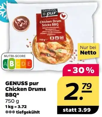 NETTO GENUSS pur Chicken Drums BBQ Angebot