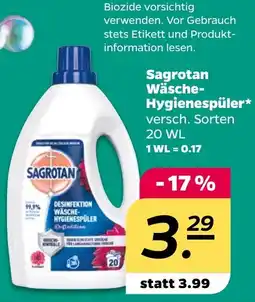 NETTO Sagrotan Wäsche Hygienespüler Angebot