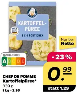 NETTO CHEF DE POMME Kartoffelpüree Angebot