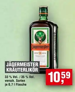 Handelshof JÄGERMEISTER KRÄUTERLIKÖR Angebot