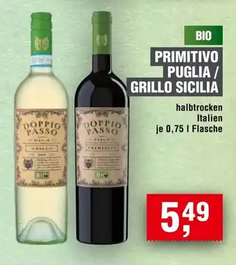 Handelshof DOPPIO PASSO PRIMITIVO PUGLIA / GRILLO SICILIA Angebot