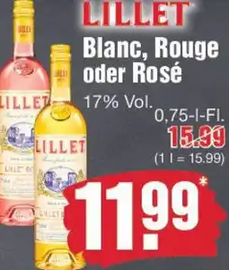 Edeka LILLET Blanc, Rouge oder Rosé Angebot