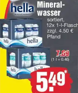 Edeka hella Mineralwasser Angebot