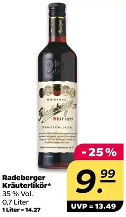 NETTO Radeberger Kräuterlikör Angebot