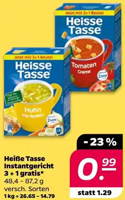 NETTO Heiße Tasse Instantgericht 3+1 gratis Angebot