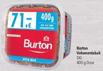 CITTI Markt Burton Volumentabak Angebot