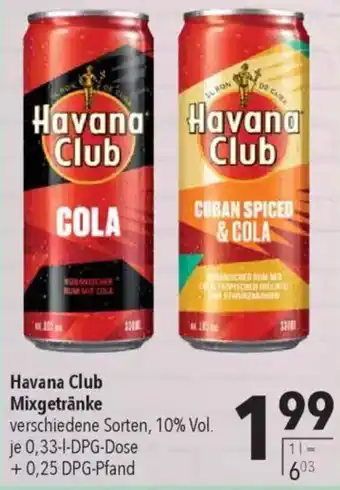 CITTI Markt Havana Club Mixgetränke Angebot