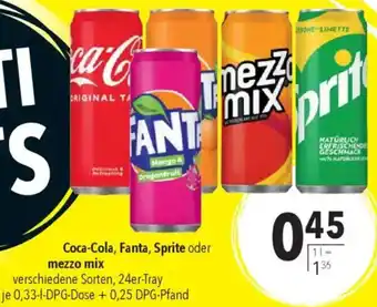 CITTI Markt Coca-Cola, Fanta, Sprite oder mezzo mix Angebot