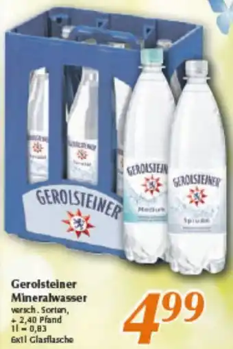 inkoop Gerolsteiner Mineralwasser Angebot