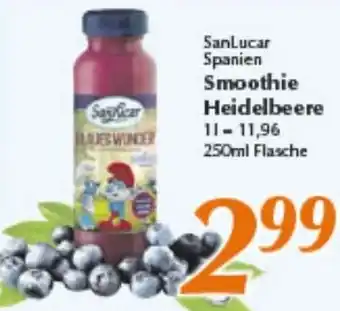 inkoop SanLucar Spanien Smoothie Heidelbeere Angebot