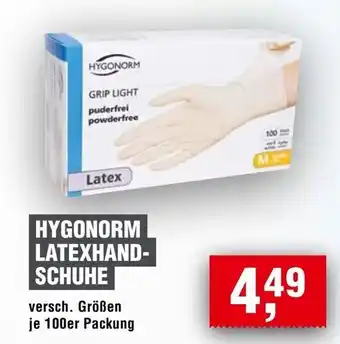 Handelshof HYGONORM LATEXHAND- SCHUHE Angebot