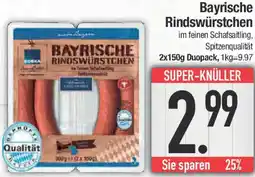 E-Center Edeka Bayrische Rindswürstchen Angebot