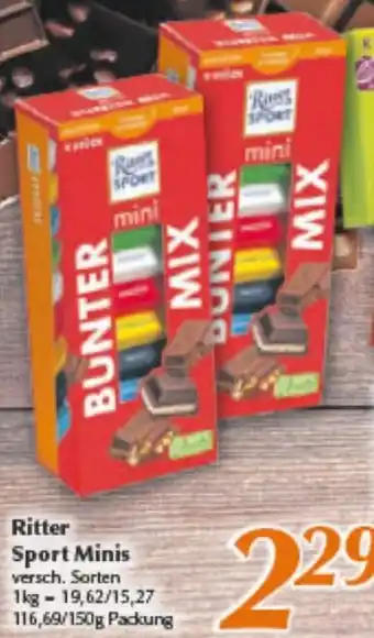 inkoop Ritter Sport Minis Angebot