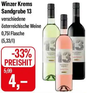 Feneberg Winzer Krems Sandgrube 13 Angebot