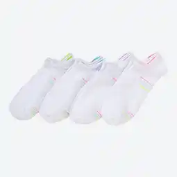 NKD Damen-Sport-Sneaker-Socken mit bunten Kontrasten, 4er-Pack Angebot