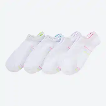 NKD Damen-Sport-Sneaker-Socken mit bunten Kontrasten, 4er-Pack Angebot