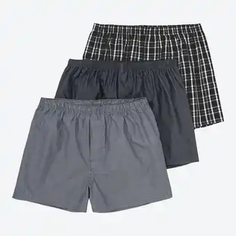 NKD Herren-Webboxershorts mit Streifen, 3er-Pack Angebot