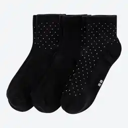 NKD Damen-Kurzschaft-Socken mit Glitzer, 3er-Pack Angebot