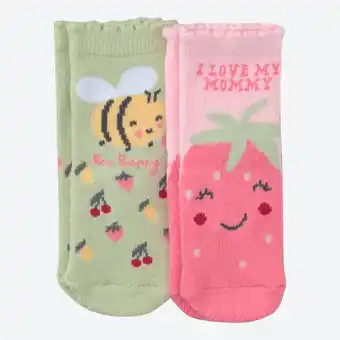 NKD Baby-ABS-Socken in süßem Design, 2er-Pack Angebot