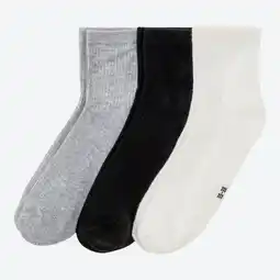 NKD Damen-Kurzschaft-Socken mit Rippstruktur, 3er-Pack Angebot