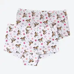 NKD Kinder-Mädchen-Panty mit Pferde-Druck, 2er-Pack Angebot