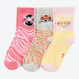 NKD Kinder-Mädchen-Socken mit Tier-Motiven, 3er-Pack Angebot