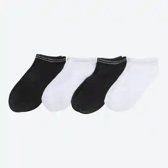 NKD Damen-Sneaker-Socken mit Glitzereinsatz, 4er-Pack Angebot