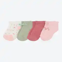 NKD Baby-Mädchen-Sneaker-Socken, 4er-Pack Angebot