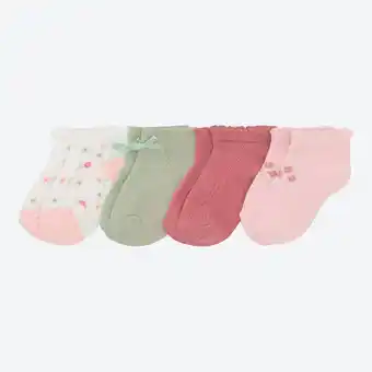 NKD Baby-Mädchen-Sneaker-Socken, 4er-Pack Angebot