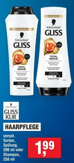 Handelshof Schwarzkopf GLISS KUR HAARPFLEGE Angebot