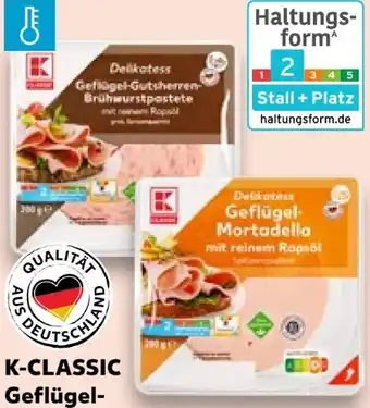 Kaufland K-Classic Delikatess-Geflügelwurst Angebot