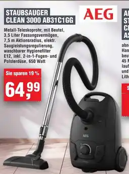 Handelshof AEG STAUBSAUGER CLEAN 3000 AB31C1GG Angebot