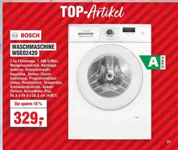 Handelshof BOSCH WASCHMASCHINE WGE02420 Angebot