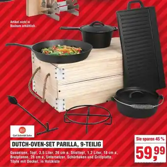 Handelshof Carl Schmidt Sohn DUTCH-OVEN-SET PARILLA, 9-TEILIG Angebot