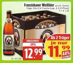 Edeka Xpress Franziskaner weißbier Angebot